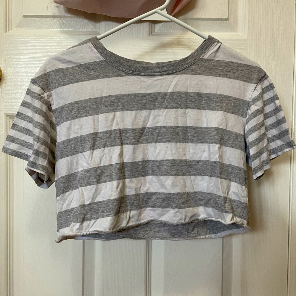 Garage | Striped Crop Top S